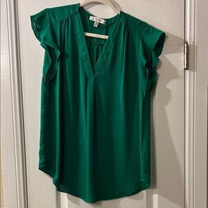 Chaus Women's Emerald Ruffle Sleeve sz M